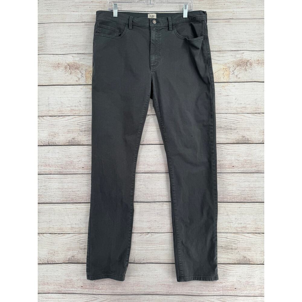 Flint and Tinder 365 5 Pocket Stretch Slim FIt Pants Mens 36x34 Dark Gray